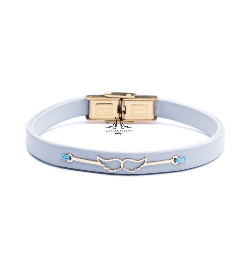 دستبند چرم زنانه بال فرشته