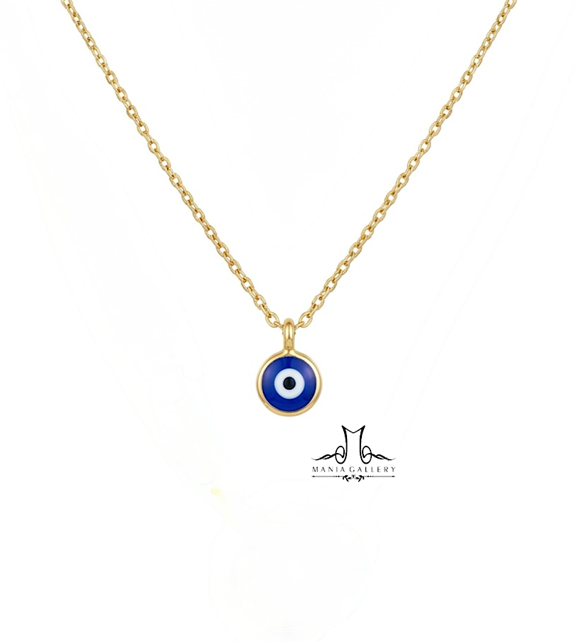 گردنبند طلا زنانه طرح چشم‌ نظر