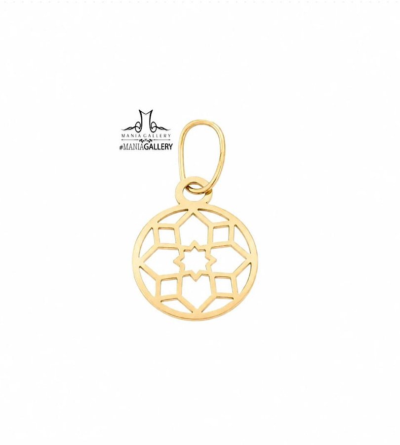آویز طلا طرح شمسه