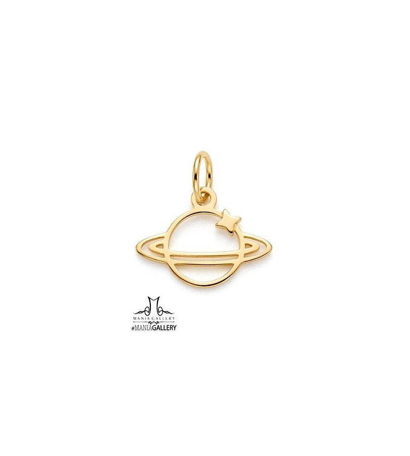 آویز طلا طرح سیاره
