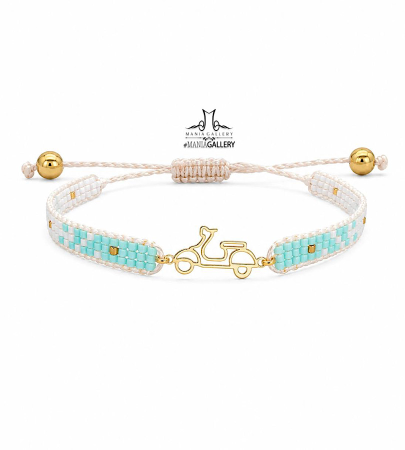 دستبند طلا میوکی طرح وسپا